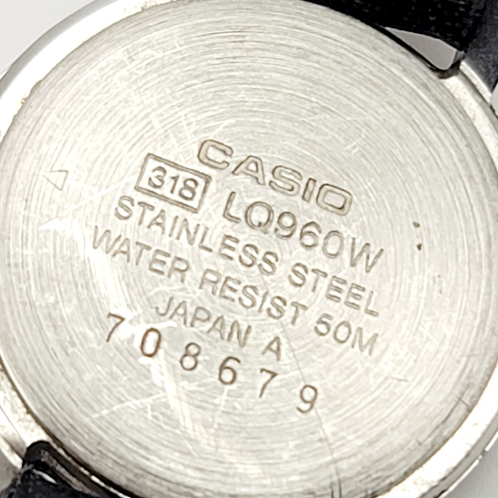 Vintage Casio LQ-960W Ladies Analog Watch – Rare JDM Pink & Cream Bezel – Japan - Picture 6 of 8
